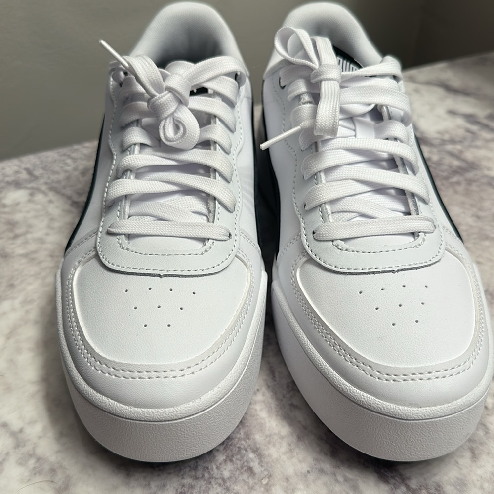 Puma White Sneakers with Black Formstrip - Picture 2 of 7